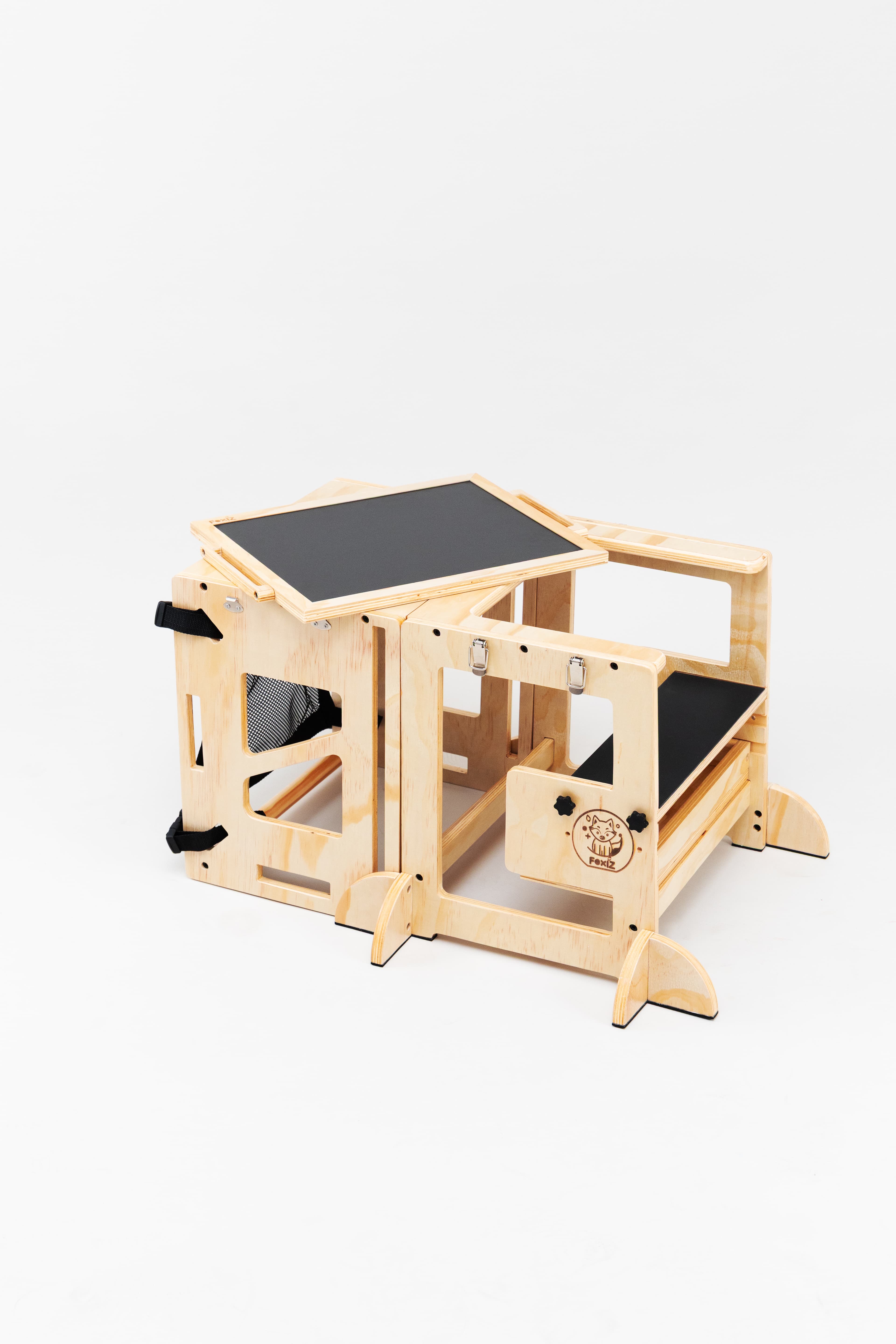 Tour FoxiZ transformée en bureau — mode table